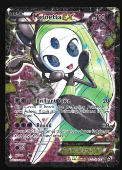 Meloetta EX (Full Art) RC25 Legendary Treasures Radiant Coll. Ultra Rare Pokemon - Image 1