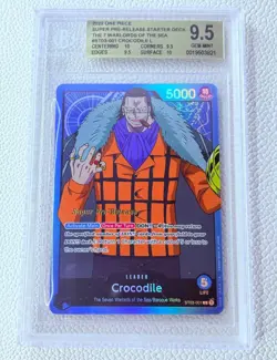 2022 One Piece CROCODILE L SUPER PRE-RELEASE WARLORDS SEA ST03-001 BGS 9.5 - Image 1
