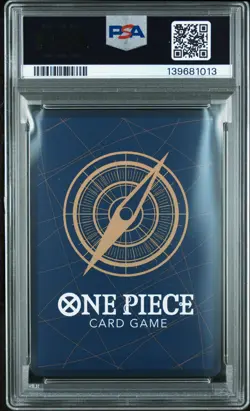2025 ONE PIECE JPN OP13-CARRYING ON HIS WILL 3RD ANNIV-GOLD #004 SHANKS PSA 10 - Image 2
