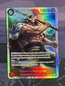 Edward.Newgate (Reprint) OP02-004 One Piece Premium Booster -The Best- Foil NM - Image 1