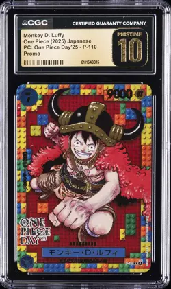 2025 ONE PIECE JPN PC: ONE PIECE DAY '25 PROMO MONKEY D. LUFFY CGC 10 PRISTINE - Image 1