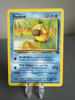 Pokemon Psyduck 1999 WOTC English Fossil Set 53/62 - Image 1