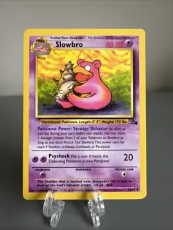 Pokemon Slowbro 1999 WOTC English Fossil Set 43/62 - Image 1