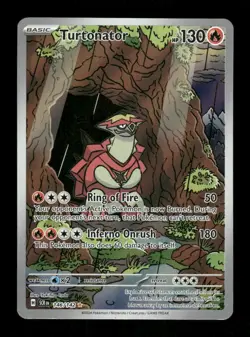 Pokemon Turtonator Illustration Rare SV07: Stellar Crown 146/142 NM - Image 1