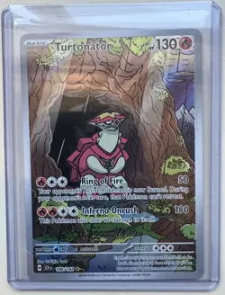 Turtonator Illustration Rare SV07: Stellar Crown 146/142 Pokemon NM - Image 1
