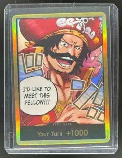 One Piece Carrying On His Will Don!! Card Gold Alternate Art #OP13 - Image 1