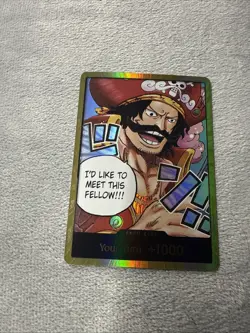 One Piece - DON!! Card (Gold Alternate Art) OP13 / Carrying On His Will - Image 1