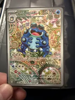 Pokemon TCG Seismitoad Illustration Rare 105/086 Black Bolt Pack Fresh - Image 1