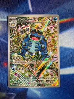 Pokemon TCG Seismitoad 105/086 Black Bolt Illustration Rare Near Mint - Image 1