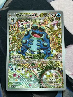 Pokemon TCG Seismitoad 105/086 Black Bolt Illustration Rare Near Mint - Image 1