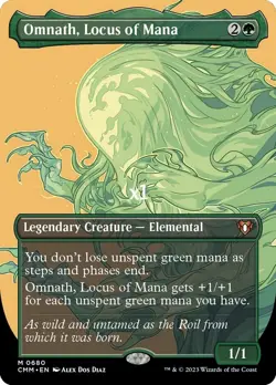 MTG Borderless Commander Masters CMM Omnath, Locus of Mana MINT - Image 1
