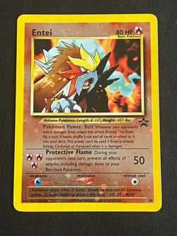 Entei 34 Black Star Promo Pokemon Card - Reverse Holo NM - Image 1