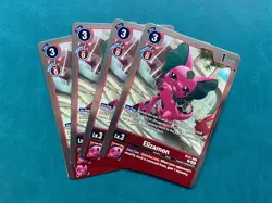 Elizamon BT21-008 Playset World Convergence Digimon Card Game x4 - Image 1