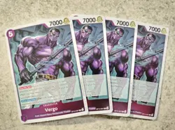 ONE PIECE THE AZURE SEA'S SEVEN VERGO PLAYSET OF 4 CARDS OP14-061 ENGLISH - Image 1