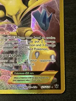 Alakazam EX 125/124 XY Fates Collide 2016 Secret Holo Rare Pokemon Card NM - Image 4