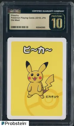 2019 Pokemon Playing Cards Japanese Old Maid Pikachu CGC 10 PRISTINE - Image 1