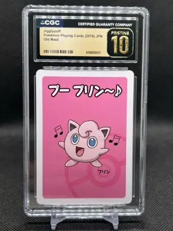🔥CGC PRISTINE 10🔥JIGGLYPUFF POKEMON JAPANESE OLD MAID PLAYING CARDS - Image 1
