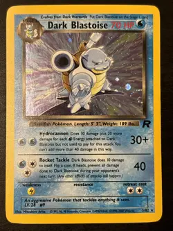 Dark Blastoise 3/82 Team Rocket Unlimited Holo Pokemon Card Wotc Holo Rare Nm(-) - Image 1