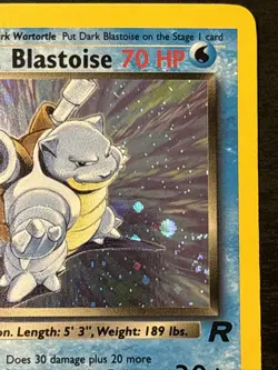 Dark Blastoise 3/82 Team Rocket Unlimited Holo Pokemon Card Wotc Holo Rare Nm(-) - Image 3