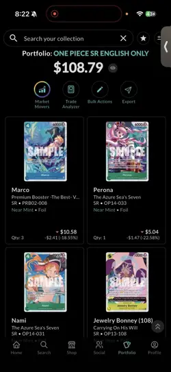 ONE PIECE CCG SR ONLY ENGLISH 55x CARD LOT NM. Collectr Upon Request - Image 2