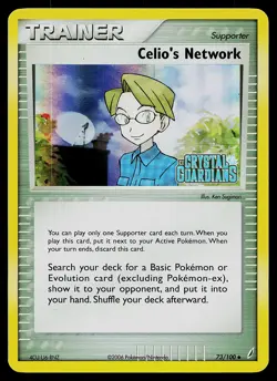 Pokemon Card - Celio's Network Crystal Guardians Stamped 73/100 Reverse Holo - Image 1