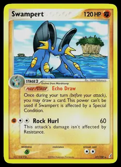 Pokemon Card - Swampert Crystal Guardians 27/100 Rare Non-Holo - Image 1
