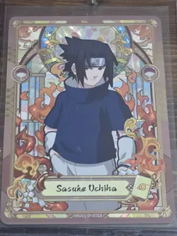 Sasuke Uchiha NRSA01-SP-002L5 Naruto Kayou Heavens Scroll English Card NM - Image 1