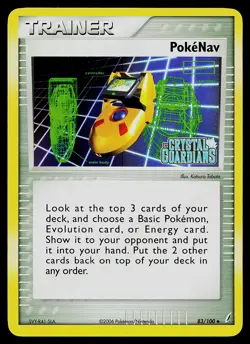 Pokemon Card - Pokenav Crystal Guardians 83/100 Uncommon Reverse Holo Stamped - Image 1