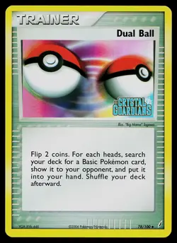 Pokemon Card - Dual Ball Crystal Guardians 78/100 Uncommon Reverse Holo Stamped - Image 1