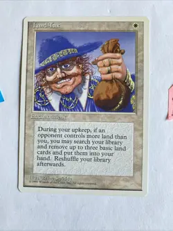 MTG Land Tax 4th Edition LP - Image 1