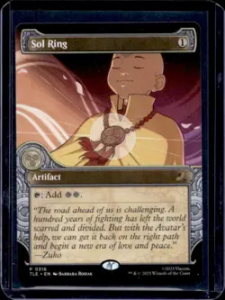 Magic The Gathering MTG The Last Airbender Sol Ring Artifact Borderless #316 - Image 1