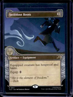 Magic The Gathering MTG The Last Airbender Swiftfoot Boots Borderless #317 - Image 1