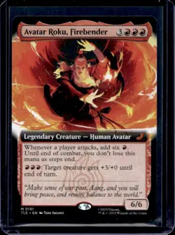 Magic The Gathering The Last Airbender Avatar Roku, Firebender Foil #191 - Image 1