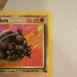 Golem 36/62 Fossil Regular 1st Edition Pokemon WOTC LP - Image 4