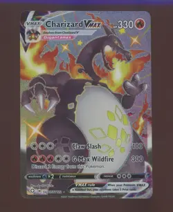 2021 Pokemon Shining Fates Shiny Vault Holo #SV107/SV122 Charizard VMAX - Image 1