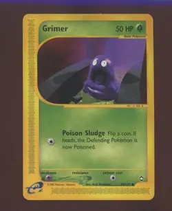 2003 Pokemon Aquapolis Common #79/147 Grimer - Image 1