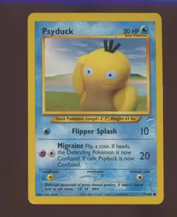 2002 Pokemon Neo Destiny #79/105 Psyduck - Image 1