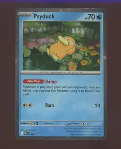 2025 Pokemon BSP Mega Evolution 3-Pack Blisters Holo #007 Psyduck - Image 1