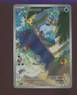 2025 Pokemon White Flare Illustration Rare #105/086 Oshawott - Image 1