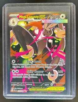 2025 Pokemon Phantasmal Flames Mega Lopunny ex Full Art SIR #128/094 - Image 1