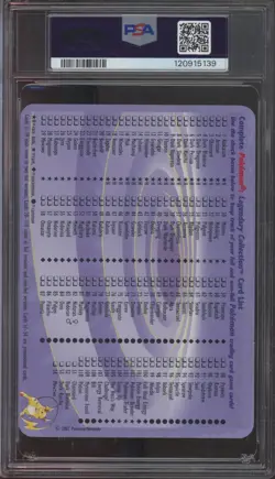 2002 Pokemon Legendary Collection Box Topper #S2 Dark Blastoise NM-MT PSA 8 - Image 2