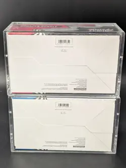 2x Pokemon Black Bolt White Flare Sealed Booster Bundle Display Case W/Acrylic - Image 2