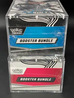 2x Pokemon Black Bolt White Flare Sealed Booster Bundle Display Case W/Acrylic - Image 5