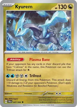 4x Pokemon TCG Kyurem 047/064 - S&V Shrouded Fable SFA Uncommon Playset - Image 3