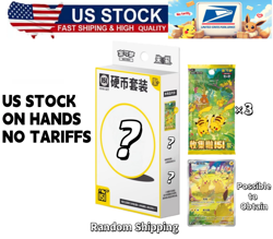 US Stock 151 Gathering Collect Coin Random Box Set 3x Slim Pokemon Chinese 151C - Image 1