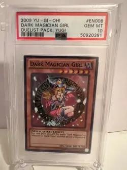 2009 Yu-Gi-Oh! Dark Magician Girl #EN008 GEM PSA 10 Duelist Pack: YUGI - Image 1