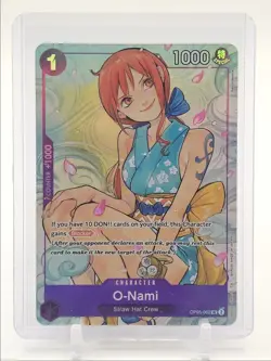O-NAMI 2025 ONE PIECE ILLUSTRATION AWAKENING OF NEW ERA PROMO OP05-062 Q2029 - Image 1