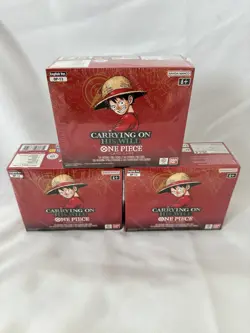 Lot of (3) One Piece OP-13 Carrying His Will Booster Boxes Sealed!! - Image 1