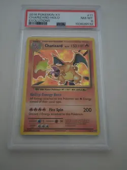 2016 Pokemon XY Evolutions #11 Charizard Holo PSA 8 NM-MT - Image 1