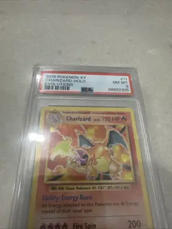 2016 Pokemon XY Evolutions Holo Charizard #11 PSA 8 NM-MT - Image 3